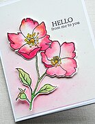 Wild Rose Stem - Clear Stamp