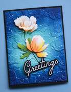 Anemone Drift - 3D Embossing Folder