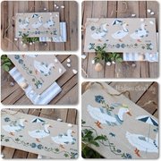 Geese at the Sea - Cross Stitch Pattern, different perspective #1. Select this picture to zoom in