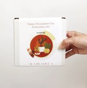 Happy Houseplant - Embroidery Kit, different perspective #1. Select this picture to zoom in