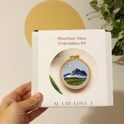 Mountain View - Embroidery Kit, different perspective #1. Select this picture to zoom in