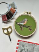 Spring Robin - Embroidery Kit, different perspective #1. Select this picture to zoom in
