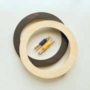 Modern Embroidery Hoop Frame For 8" Circle Hoop Black, different perspective #1. Select this picture to zoom in
