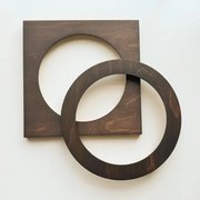 Modern Embroidery Hoop Frame For 8" Circle Hoop Black, different perspective #2. Select this picture to zoom in