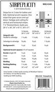Stripeplicity - Quilt Pattern