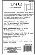 Line Up - Quilt Pattern