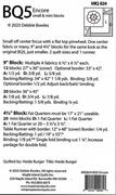 BQ5 Encore - Quilt Pattern