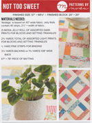 Not Too Sweet - Quilt Pattern