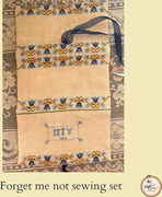 Forget Me Not Sewing Set - Cross Stitch Pattern
