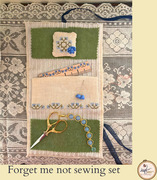 Forget Me Not Sewing Set - Cross Stitch Pattern