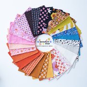 Meadow Star Menagerie - Peach - Quilt Fabric