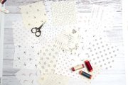 Mix It Up Off White Red - Dottie Dots - Quilt Fabric