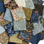 Morris Meadow Aquamarine - Acorn Blenders Leaf - Fabric