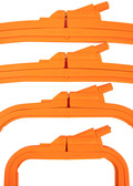 Nurge Plastic Embroidery Hoop - 5.7" x 6.5" Orange