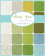 Olive You Dots Glacier - Quilt Fabric