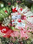 Once Upon Christmas Snowflake - Red - Quilt Fabric
