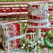 Once Upon Christmas Snowflake - Red - Quilt Fabric