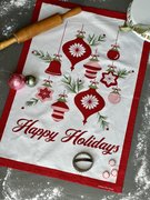 Once Upon Christmas Snowflake - Red - Quilt Fabric