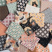 Owl O Ween Pumpkin - Stars Star - Quilt Fabric
