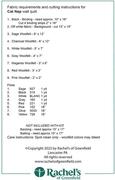 Cat Nap - Quilt Pattern