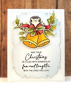 Rejoicing Hedgie Mini - Christmas Clear Stamp