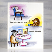 Zooming By - Clear Stamp