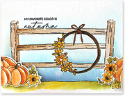 Fall Fence - Clear Stamp