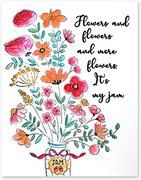 Flowers & Flowers - Cling Rubber Stamp