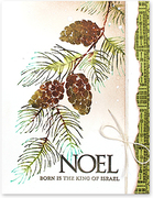 Fir Branch - Christmas Rubber Stamp, different perspective #1. Select this picture to zoom in