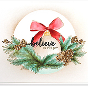 Glittering - Christmas Rubber Stamp