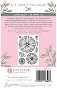 Floral Blooms - A6 Clear Stamp