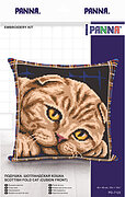 Scottish Fold Cat (Cusion Front) - Cross Stitch Kit