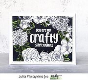 Beautiful Girls Flower Wreath - Stamp