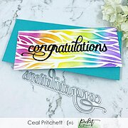 Slim Line Congratulations Word - Craft Die