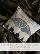 Sleepy Hollow Pumpkin Game - Halloween Cross Stitch Pattern, different perspective #1. Select this picture to zoom in