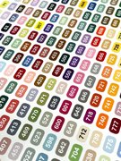 Mini DMC Complete Set Color Vinyl Labels - 761 Labels, different perspective #1. Select this picture to zoom in