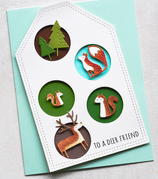 Whittle Squirrel - Craft Die, different perspective #1. Select this picture to zoom in