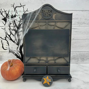 Apothecary Cabinet - Halloween Unfinished Wood Display Frame