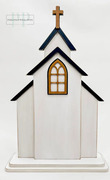City Chapel - Christian Unfinished Wood Display Frame