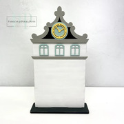 Wood City - Clock Tower- Unfinished Wood Display Frame