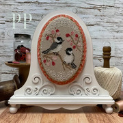 Fleur Oval Frame - Unfinished Wood Display