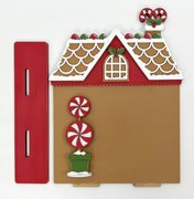 Gingerbread House Frame - Christmas Unfinished Wood Display 