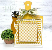 Honeycomb Recipe Board - Unfinished Wood Display Frame