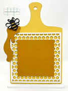 Honeycomb Recipe Board - Unfinished Wood Display Frame