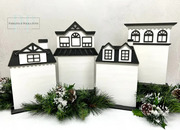 Wood City - House #4 - Unfinished Display Frame