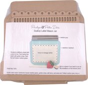 Scallop Label Mason Jar - Unfinished Wood Display Frame