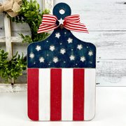 Patriotic Paddle Board - Embroidery Wood Display