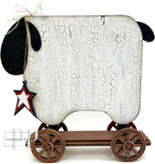 Primitive Sheep - Unfinished Wood Display Frame