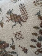 Sassy Squirrel Pinkeep - Cross Stitch Pattern, different perspective #1. Select this picture to zoom in