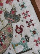 Quilty Bird - Cross Stitch Pattern, different perspective #1. Select this picture to zoom in